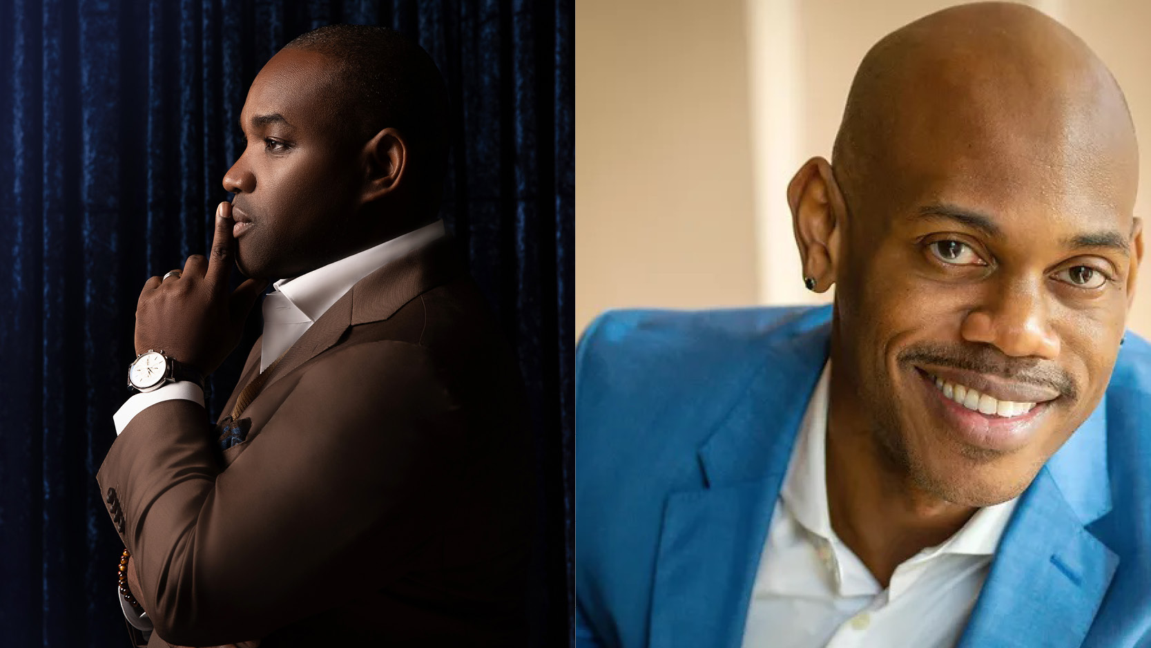 headshots of Lawrence Brownlee and Kevin J. Miller