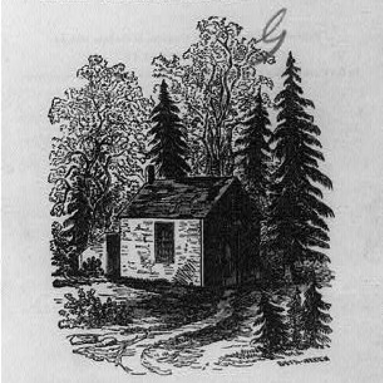 Image from the title page of Walden by Henry David Thoreau