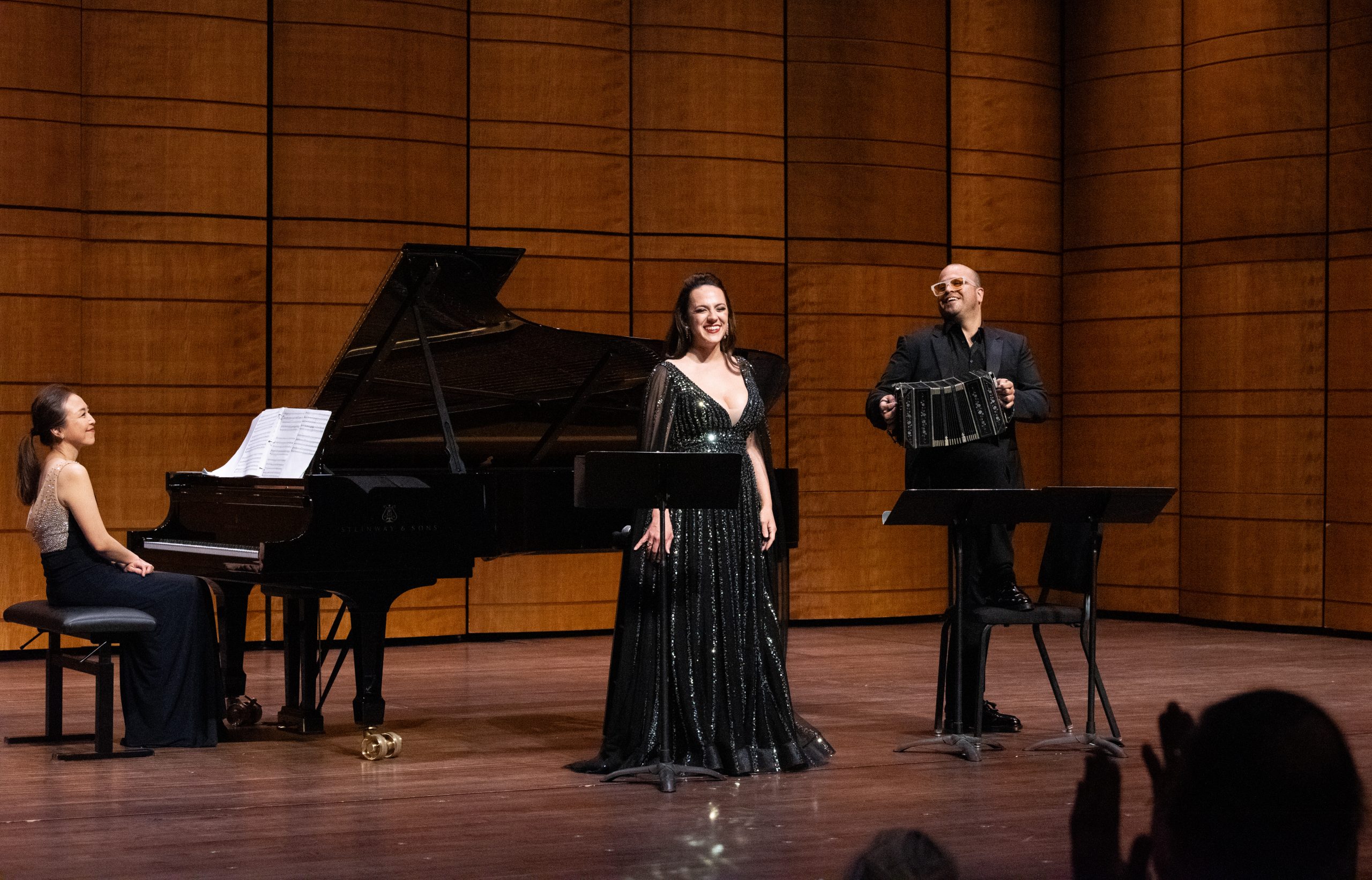 Daniela Mack, Keun-A Lee, and JP Jofre in recital